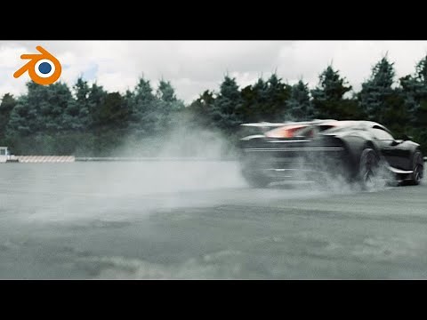 Blender tire smoke tutorial | Tire burnout for beginners