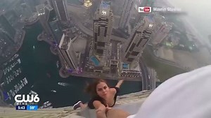 This model goes to great HEIGHTS for a photo shoot. Would you do this? | The CW San Diego