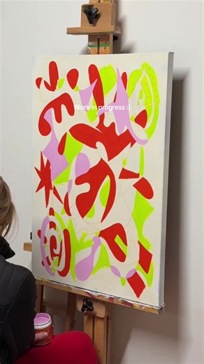 An abstract swirly babe I’m working on rn! #fyp #foryou