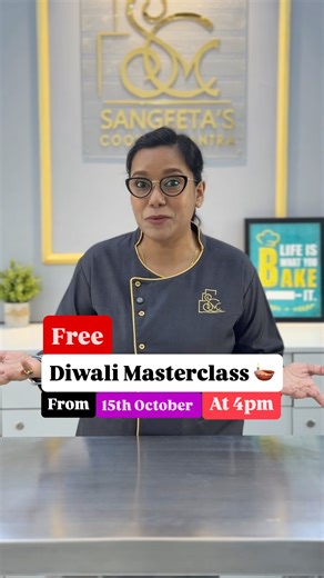 Free Diwali masterclass from 15th October at 4pm 🕓‼️|#sangeetascookingmantra #diwalispecial #class