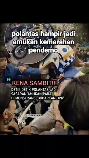 804K views · 11K reactions | viral detik2 polantas jadi amukan masa aksi demo siang tadi di depan gedung dpr. #demodpr #kerusuhan #edukasi #ilmupengetahuan #bubarkandpr | Putri Abelia Dina Anggara | Facebook