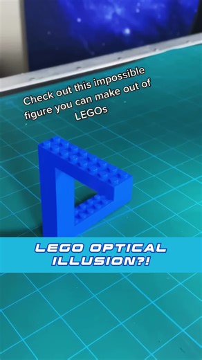 Check out this impossible figure made from Legos! 🧱✨ It’s an optical illusion called the Penrose Triangle—even though it looks like one continuous shape, it’s actually just two cleverly placed pieces. From the right angle, it looks impossible! 👀 Would you try building this? Let us know! 👇 #ImpossibleScience #PenroseTriangle #OpticalIllusion #LegoBuild #STEMFun