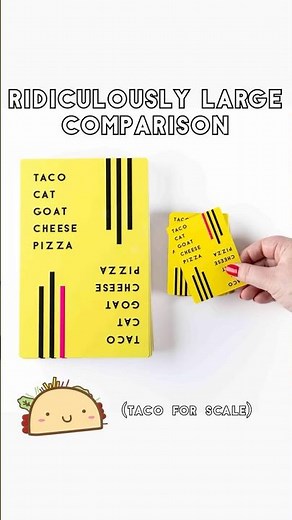 TACO CAT GOAT CHEESE PIZZA is now RIDICULOUSLY LARGE! #boardgames #familyfun #cardgame #gamenights