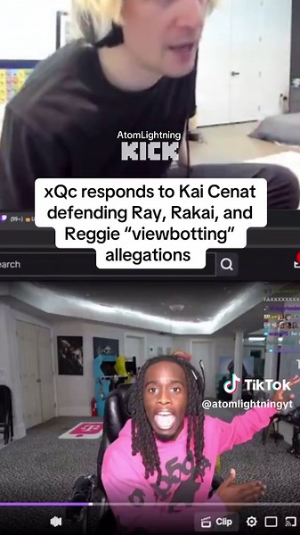 xQc responds to Kai Cenat defending Ray, Rakai, and Reggie “viewbotting” allegations #xqc #kaicenat #ray #rakai #viral #trending #xyzbca