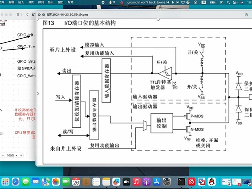 输入模式和GPIO_ReadInputDataBit和GPIO_ReadOutputDataBit选择