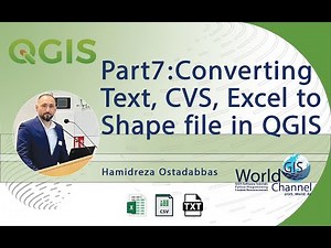 part 7: Converting Text, CSV, Excel to shape file in QGIS