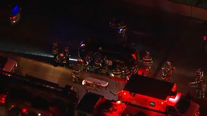 Crash traps driver, slows traffic on FDR Drive in Lower Manhattan