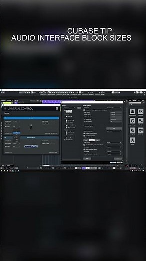 #cubase Tip: Block sizes for recording and mixing #shorts