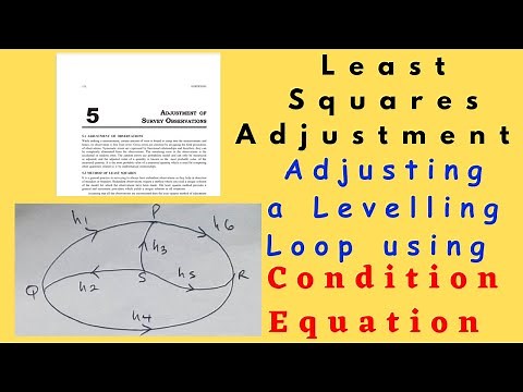 Adjusting a Levelling Loop | Condition Equation Method of Least Squares Adjustment