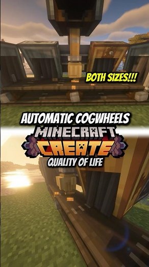 Automatic Cogwheels Minecraft Create #minecraft #createmod