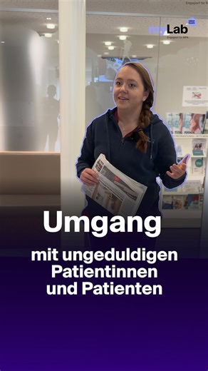 myLab on Instagram: "Ungeduld im Wartezimmer? 😒 ⌚️ Im Praxisalltag treffen wir auf ganz unterschiedliche Patientinnen und Patienten. Manche bringen viel Geduld mit, andere deutlich weniger. Wie du als MPA auch bei Ungeduld professionell, empathisch und ruhig bleibst, zeigen wir dir. 💪🩺 Hast du einen Satz, der bei dir immer funktioniert, wenn jemand ungeduldig wird? 💬 Übrigens: Auf myLab stehen spannende Events zu dem Thema an. Hier erfährst du mehr 👉 Link in der Bio 🎶 Adobe @praxisfierz #m