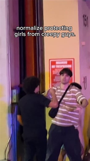 caprisean AKA TOS on Instagram: "Normalize protecting girls from creepy guys #nightlife #florida #lasolas #miami #protection"