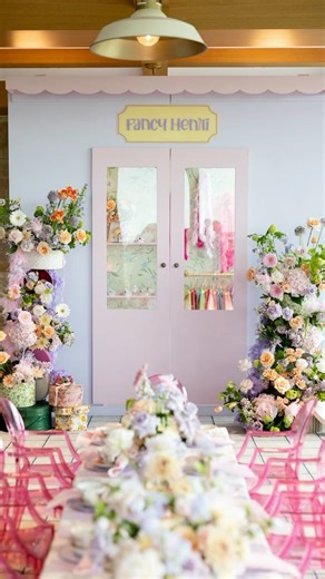 Fetch your frilly gowns and take a seat for this Fancy Nancy Tea Party by @alexalarberg! See all the details on #KarasPartyIdeas.com today via the link in bio! Custom-built wardrobe: @glopartyandco Flowers: @thefloraleclectic Cake: @sugarraysplano #fancynancy #fancynancyparty #fancynancycake #fancynancyteaparty | Kara's Party Ideas