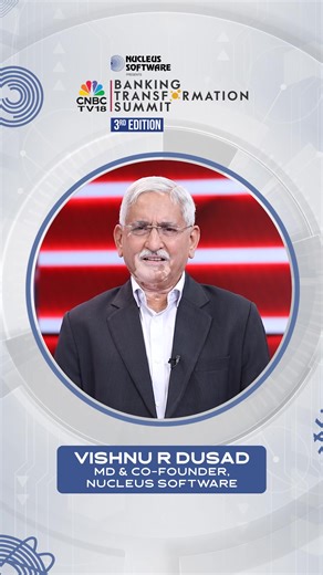 Hear what Vishnu R Dusad, Managing Director and Co-founder, Nucleus Software has to say about India’s banking future. Nucleus Software presents the CNBC-TV18 Banking Transformation Summit, 3rd Edition. Banking That Builds Bharat: AI-Powered, Credit-Driven. Livestream on CNBC-TV18 YouTube Channel on 16 September 2025. 5:30 pm onwards. #BharatBanksForward #FutureOfBanking #BankingEvolution #DigitalBanking #FintechRevolution #InnovationInFinance #BankingLeadership | CNBC-TV18