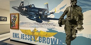 NAS Meridian dedicates hangar to Ensign Jesse L. Brown, first African-American naval officer to die in combat in Korean War