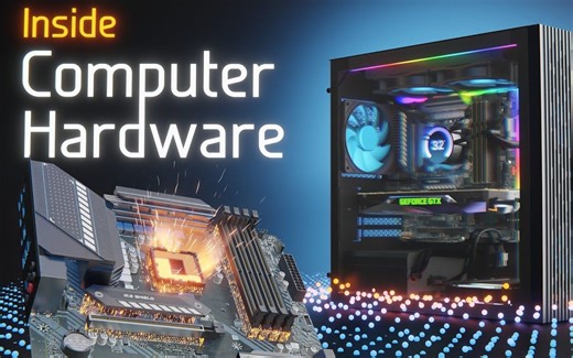 纳米级3D特效！计算机硬件结构【降维】拆解！| 中英字幕
