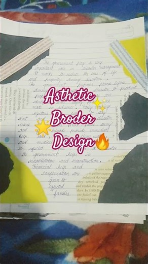 Project file broder design ideas asthetic border design ideas ✨