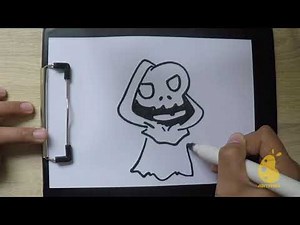 How to Draw grim reaper skull