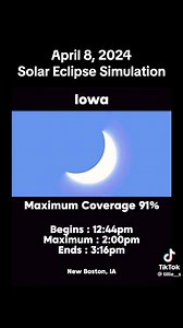 10M views · 40K reactions | Pretty cool simulation of the April 8th Solar Eclipse from all over the country… based on percentage of coverage! | Cat Country 98.7 | Facebook