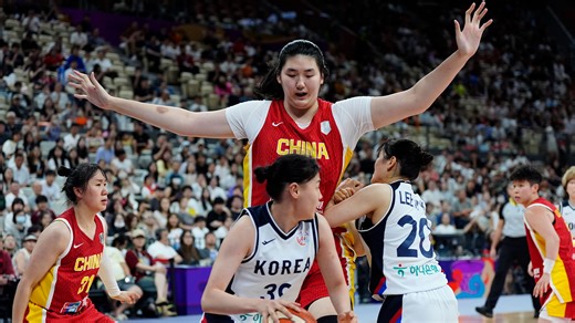 7ft 3in Chinese basketball phenom DESTROYS rivals on pro debut aged just 18
