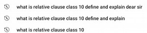 what is relative clause class 10 define and explain dear sirD... | Filo