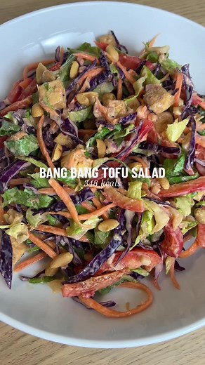 Bang Bang Tofu Salad Recipe for Vegetarian High-Protein Meal