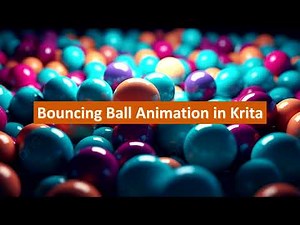 Perfect Bouncing Ball Animation in Krita! 🎨✨ Learn smooth motion in minutes!