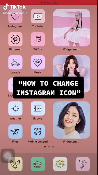 For all the iOS Users, tutorial on how to change instagram icon!! make sure your ig app is updated!!! 😚❤️ #tutorial #fyp #foryoupage