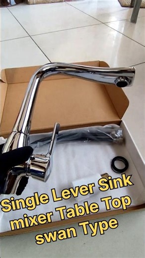 single Lever Sink mixer Table top Swan Type Troika