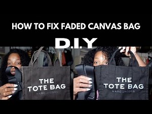 DIY: RESTORE FADED CANVAS HANDBAG | HOW TO DYE YOUR HANDBAG | MARC JACOBS THE TOTE BAG | EASY FIX
