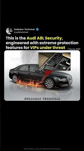 Audi A8 L Security Has Built-In Fire Extinguisher 🛡️🔥