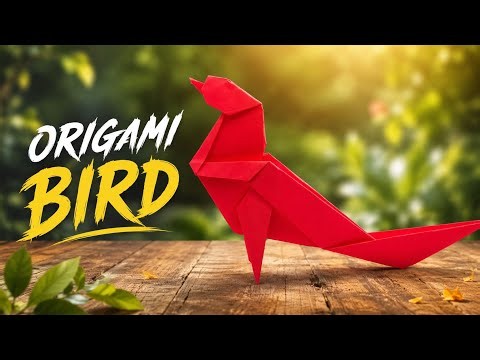 Origami Bird Tutorial 🐦 | Easy Paper Bird Folding Step by Step | DIY Paper Craft