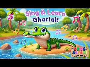 Gharial Groove! | Dive into the River with the Gharial | Fun Animal Song for Kids | Song Safari