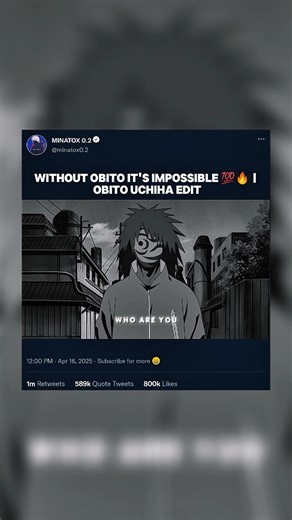 Without Obito It's Impossible 💯🔥 | Obito Uchiha Edit