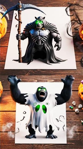 Yak Zebra Halloween – 3D Spooky Animal Drawing Magic for Kids 👻✨🎃🐾