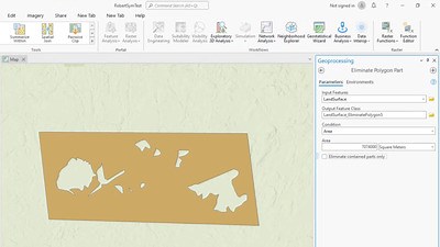 Fill Holes in a Polygon Feature Using Geoprocessing Tools in ArcGIS Pro