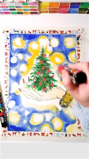 art process: adding details with a Posca marker