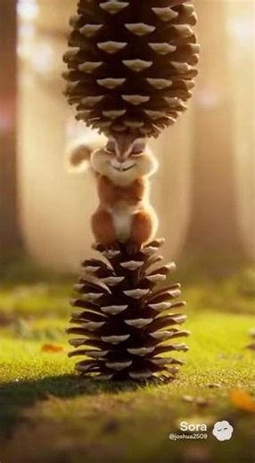“Epic Squirrel vs Chipmunk: Battle for the Pinecone!”