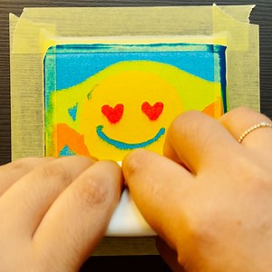 136K views · 138 reactions | Clara Cristina is a Brazilian artist based in Germany who has developed a distinct painting technique after experimenting with squeegees. She layers acrylic paints with painting knives, then scrapes the paint off using a Catalyst wedge. In most of her work, Clara experiments with color theory, light, and depth. | Culture Insider | Facebook