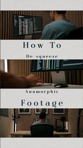 How to De-squeeze Anamorphic Footage 🎥