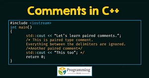 C   Comment Block