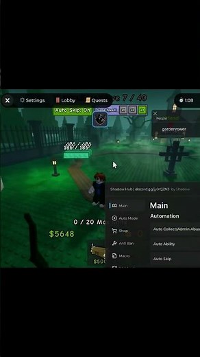 Garden Tower Defense Best Script #roblox #robloxscript #gardentowerdefense #shorts