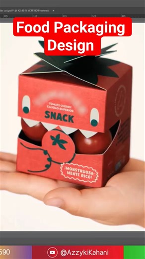 Food Packaging Design on Adobe illustrator 2026
