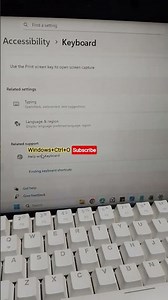 How to open On-screen Keyboard at windows Laptop or PC #shortcut #settings