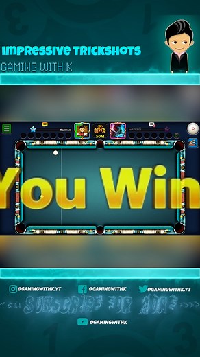 1.7K views · 38 reactions | impressive trickshots in berlin 8 ball Pool#gamingwithk #8ballpool #trickshot | Gaming with K | Facebook
