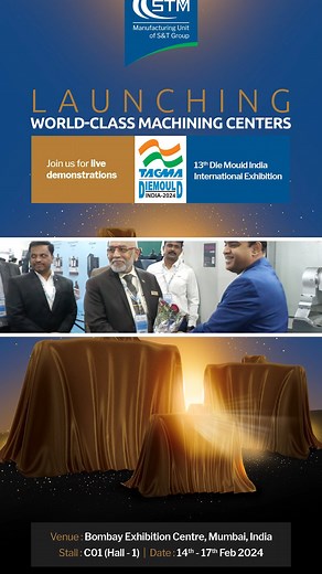 25 reactions | New Launch@DMI 2024,VFX400,VG610,VL510,5Axis Machining center,Graphite Machining Center,Compact VMC | S&T Machinery Pvt Ltd | Facebook