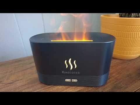 2023 Most Popular Flame Aroma Diffuser Fragrance Essential Oil Diffuser Humidifier From Kinscoter