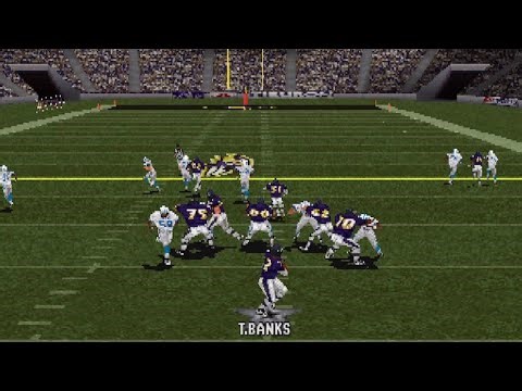 NFL CPU Game: Lions vs. Ravens | Madden NFL 2001 (PS1)