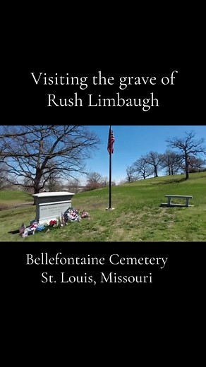 Visiting the grave of Rush Limbaugh at Bellefontaine Cemetery in St. Louis, Missouri. #rushlimbaugh #famousgraves #cemetery #bellefontainecemetery #stlouis | Freyzel Productions