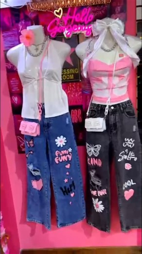 Тнє Fαѕнισи Fαιяу🧚‍♀️ on Instagram: "Graphic denim jeans Size - Teens"